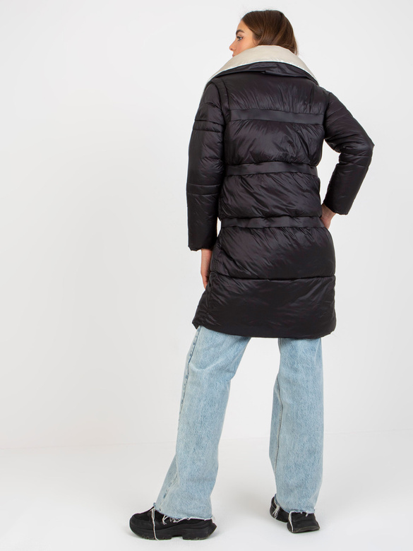 Kurtka zimowa z odpinanymi rękawami Factory Price czarna (TR8139)