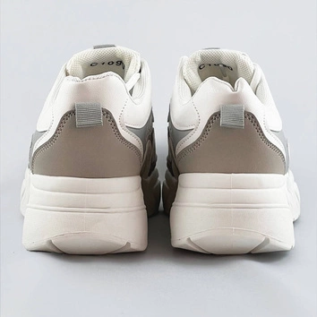 Damskie buty sportowe na platformie białe (c1090)