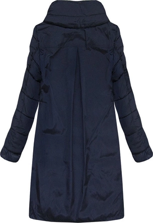 KURTKA Z ŁĄCZONYCH MATERIAŁÓW GRANATOWA (J19-011)