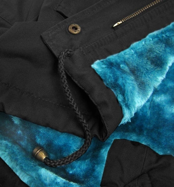 ZIMOWA PARKA DAMSKA CZARNA (D-196-3)