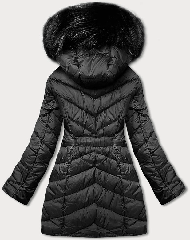 Kurtka zimowa damska czarna (m1621-1)