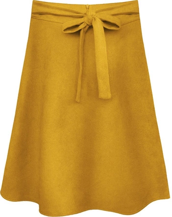 ROZKLOSZOWANA SPÓDNICA ŻÓŁTA (537ART)