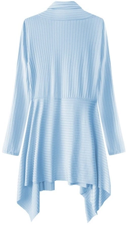 LEJĄCA NARZUTKA W PRĄŻKI BŁĘKITNA (260ART)