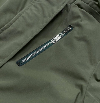 Kurtka damska typu parka 2w1 khaki-beż (bh2015)