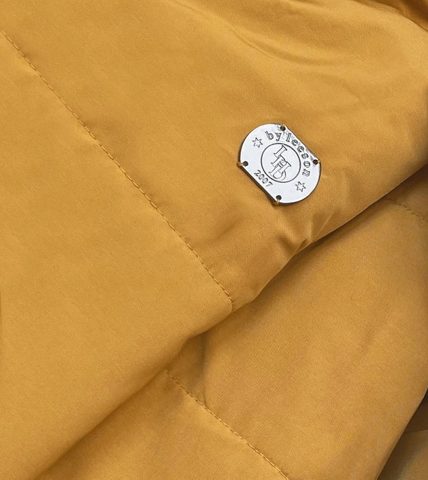 Kurtka zimowa damska żółta (M-21305)