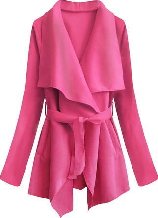 KRÓTKA WIĄZANA NARZUTKA NEONOWY RÓŻ (553ART)