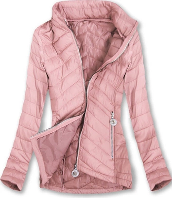 PIKOWANA KURTKA Z KAPTUREM ŁOSOSIOWA (W622)