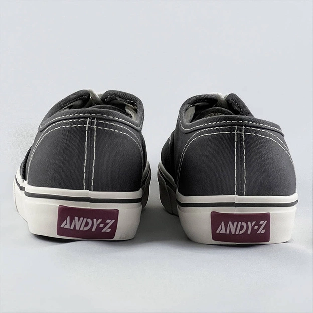 Sznurowane tenisówki damskie ciemnoszare (a8865)