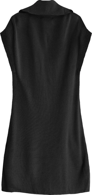 DŁUGI SWETER Z GOLFEM CZARNY (1200)