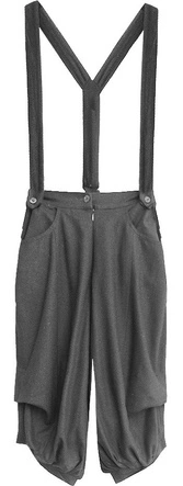 SPODNIE Z SZELKAMI CIEMNOSZARE (X1105X)