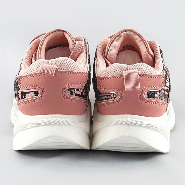 Sportowe buty damskie różowe (6348)