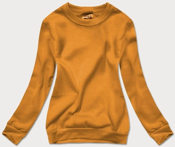 Bluza dresowa damska ze ściągaczami musztardowa (w01-26)