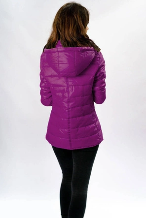 DAMSKA KURTKA PIKOWANA FIOLETOWA (W351)