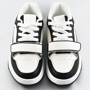 Damskie adidasy dwukolorowe czarno-białe (ad-585)