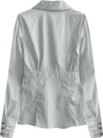 KLASYCZNA KOSZULA SZARO-BIAŁA (1137)