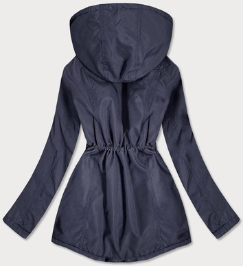 KURTKA DAMSKA Z KAPTUREM GRANATOWA (B2660-2032)