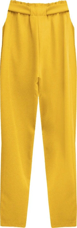 SPODNIE CHINOS Z PASKIEM ŻÓŁTE (295ART)