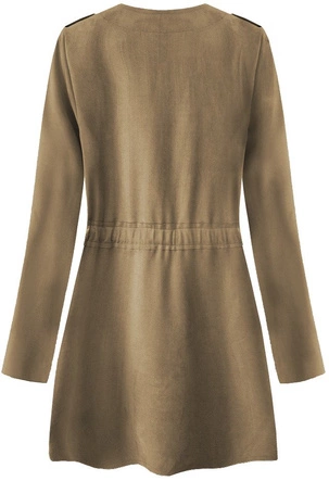 WIĄZANA ZAMSZOWA NARZUTKA KARMELOWA (197ART)