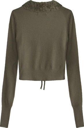 KRÓTKI WIĄZANY SWETEREK BRĄZOWY (1577)