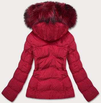 KRÓTKA ZIMOWA KURTKA Z KAPTUREM CZERWONA (16M9057-270)