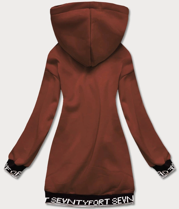 Sportowa bluza damska brązowa (amg-36)