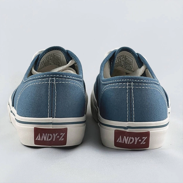 Sznurowane tenisówki damskie niebieskie (a8865)