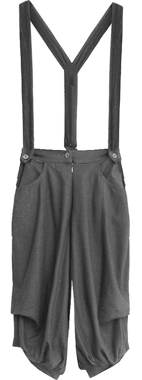 SPODNIE Z SZELKAMI CIEMNOSZARE (X1105X)