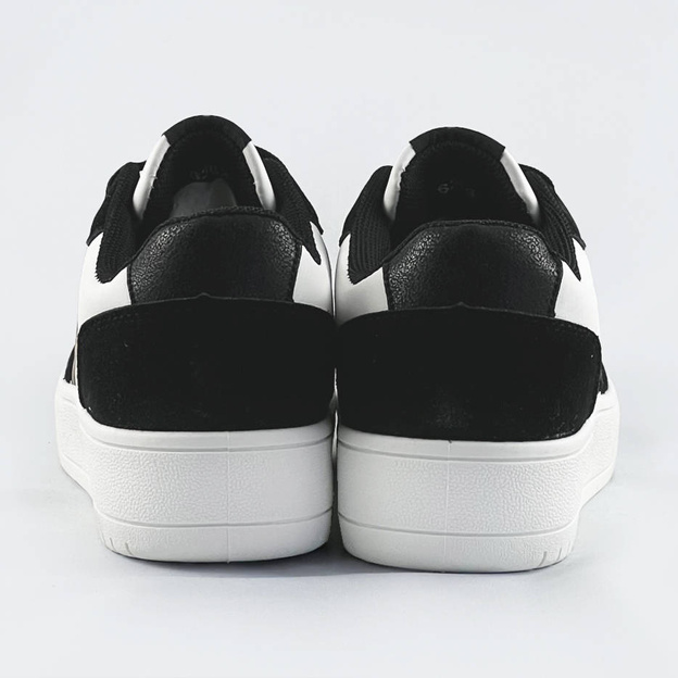 Sneakersy damskie panterka czarne (6363)