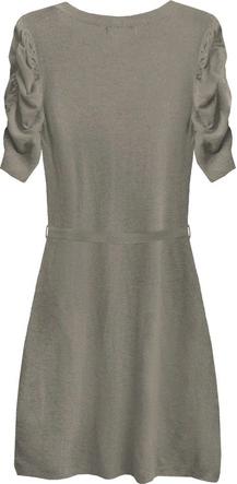 SWETERKOWA SUKIENKA KAKAOWA (X1109X)