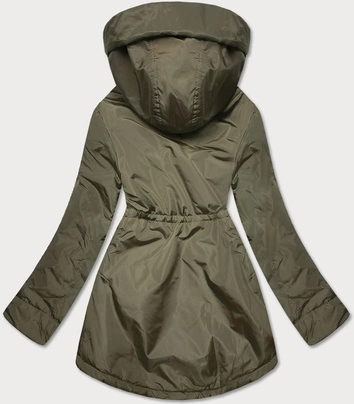 Damska kurtka przejściowa khaki-biały (b8037-11026)