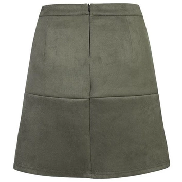 SPÓDNICA Z PRZESZYCIAMI KHAKI (SP7)