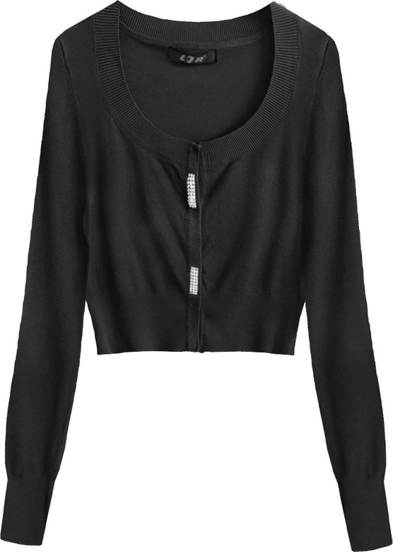 KRÓTKI ZDOBIONY SWETEREK CZARNY (429ART)