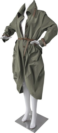 OVERSIZOWY TRENCZ KHAKI (557ART)