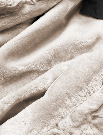 Parka z futrzaną podpinką czarna  (5M3187-392)