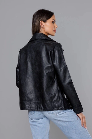 Ramoneska z kołnierzem czarna (HM25)