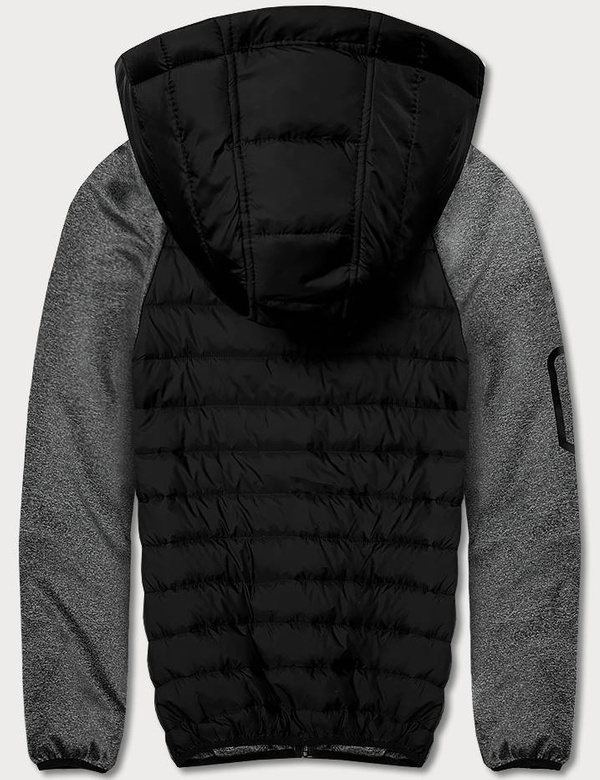 Męska kurtka-bluza czarny-grafit (8M905-392)