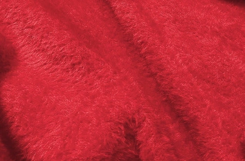 NARZUTKA Z KAPTUREM A'LA ALPAKA CZERWONA (B3005)