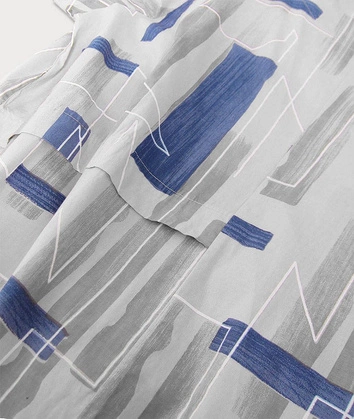 BAWEŁNIANA SUKIENKA OVERSIZE SZARA (340ART)