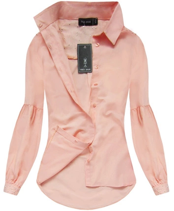 KOSZULA Z KORALIKAMI ŁOSOSIOWA (K08)