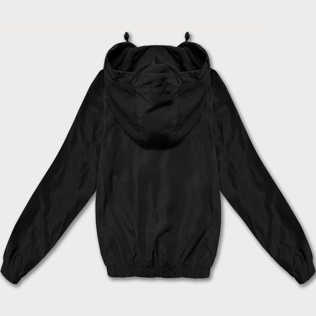 Cienka krótka kurtka damska na podszewce Glakate czarna (LU98017#)