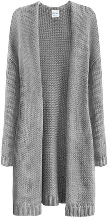 CIEPŁY SWETER OVERSIZE JASNOSZARY (559ART)