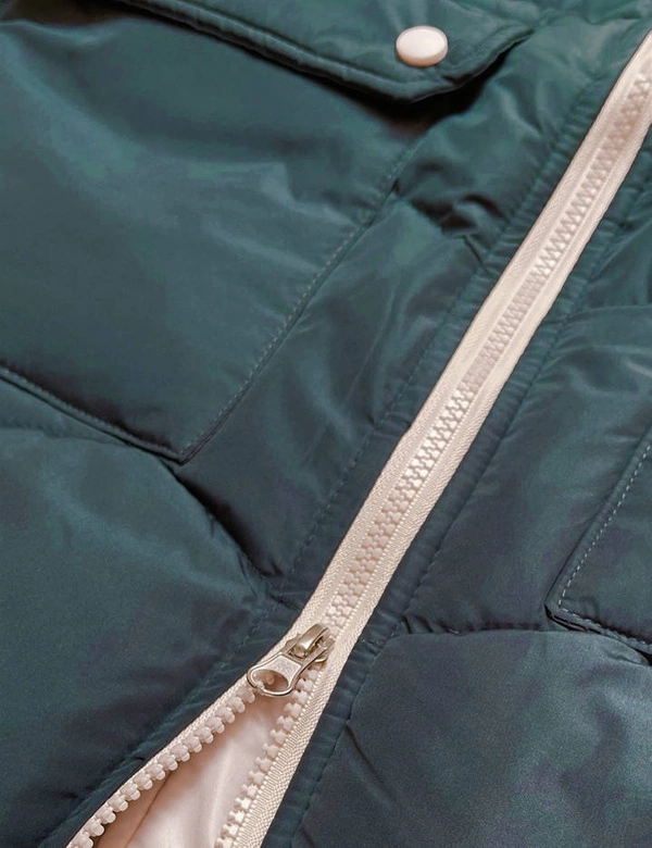 LEKKA KURTKA DAMSKA ZIMOWA MORSKA/ECRU (730ART)