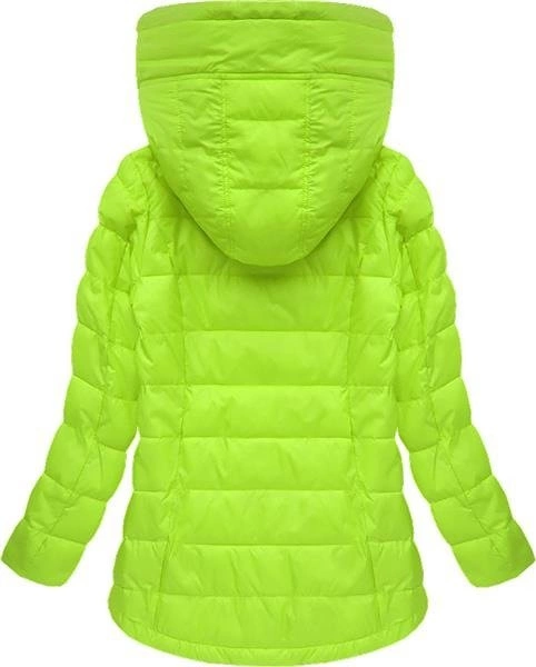 ASYMETRYCZNA WIOSENNA KURTKA LIMONKOWA (1696)