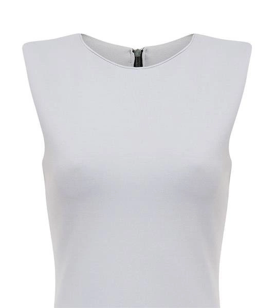 SZARA SUKIENKA Z ZAMKIEM NA PLECACH (GOOD19)