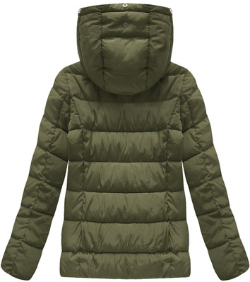 PIKOWANA KURTKA Z KAPTUREM KHAKI (B3570)