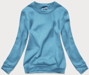 Bluza dresowa damska ze ściągaczami niebieska (W01-62)