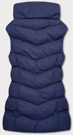 Puchowy bezrękawnik damski granat (5m719-215)