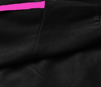 ROZPINANA BLUZA DAMSKA ZE STÓJKĄ CZARNA (26038)