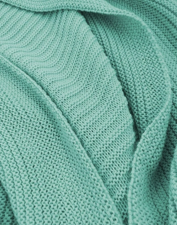 DAMSKI SWETER OVERSIZE KARDIGAN MIĘTA (614ART)