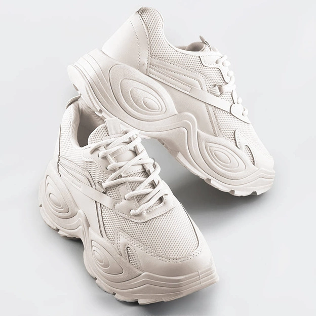 DAMSKIE ADIDASY NA PLATFORMIE ECRU (PC93)